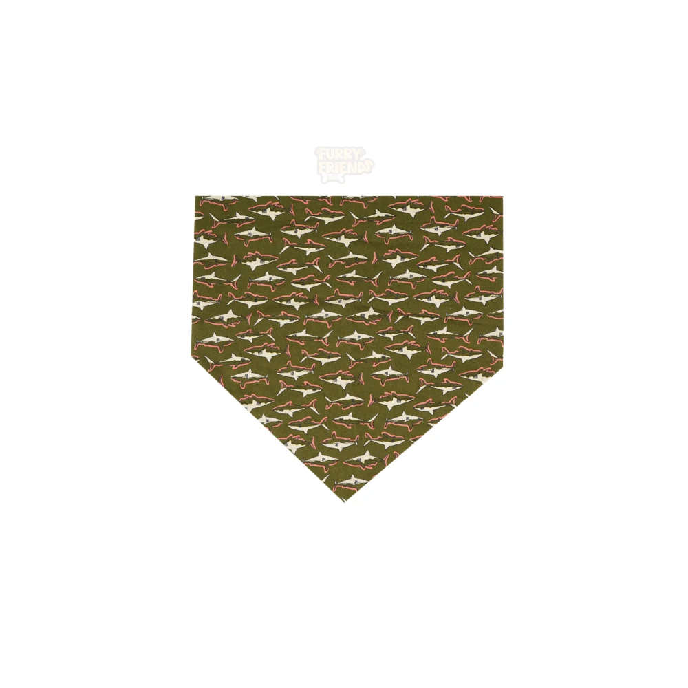 Green Fish design Bandana