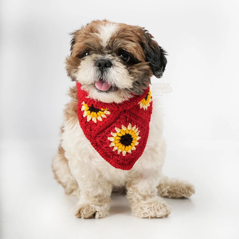 Sunflower Crochet Bandana